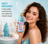 DR.DAVEY Vanilla Freak Scrub Body Wash, exfoliant doux, hydratant, parfum vanille douce et éclatante, gel douche crème glacée