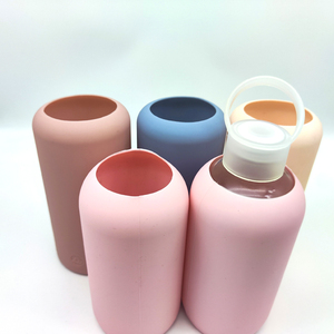 Guaina/Copertura in Gomma Siliconica per Bottiglia d'Acqua in <span class=keywords><strong>Vetro</strong></span> Personalizzata all'Ingrosso, <span class=keywords><strong>Guarnizione</strong></span> per Tè e Caffè - Product Image 3