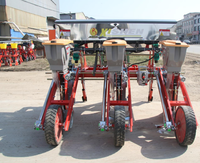 Mini semoir à maïs à trois échappements avec trémie à engrais de grande capacité, adapté à divers terrains agricoles, facile à utiliser
