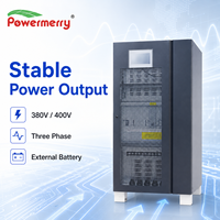 Onduleur industriel en ligne 400 kVA 320 kW triphasé 380 V 400 V avec batterie externe pour utilisation en milieu médical, centre de données et charges critiques