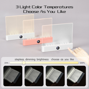Lámpara de Lectura LED, Luz Nocturna con 3 Temperaturas de Color, Regulación Continua, Recargable por <span class=keywords><strong>USB</strong></span> - Product Image 3