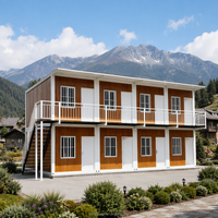 Maison préfabriquée à deux étages, maison conteneur détachable, maison modulaire en kit pour dortoir de travailleurs, logement étudiant