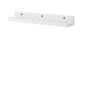 Wall Mounted Storage <b>Rack</b> For Kids Room White 4 Tier Bookshelf Toy Organizer Decorative <b>Shelves</b> For Children's Books And Toys - Product Image 5