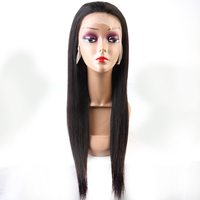 Perruque Lace Front HD Transparente 13x4 Cheveux Humains Brésiliens Pré-Pluckée Sans Colle Cheveux Vierges Double Drawn Grade 12A Longue