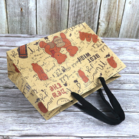 Sacs fourre-tout en papier kraft en forme d'ours de dessin animé pour les boutiques de vêtements, emballage cadeau, cadeaux pour enfants - Impression offset, vente en gros disponible