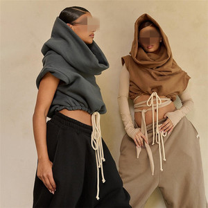 Felpe con cappuccio alla moda autunno inverno <span class=keywords><strong>felpa</strong></span> da <span class=keywords><strong>donna</strong></span> Casual semplice stile selvaggio <span class=keywords><strong>Basic</strong></span> Streetwear - Product Image 2