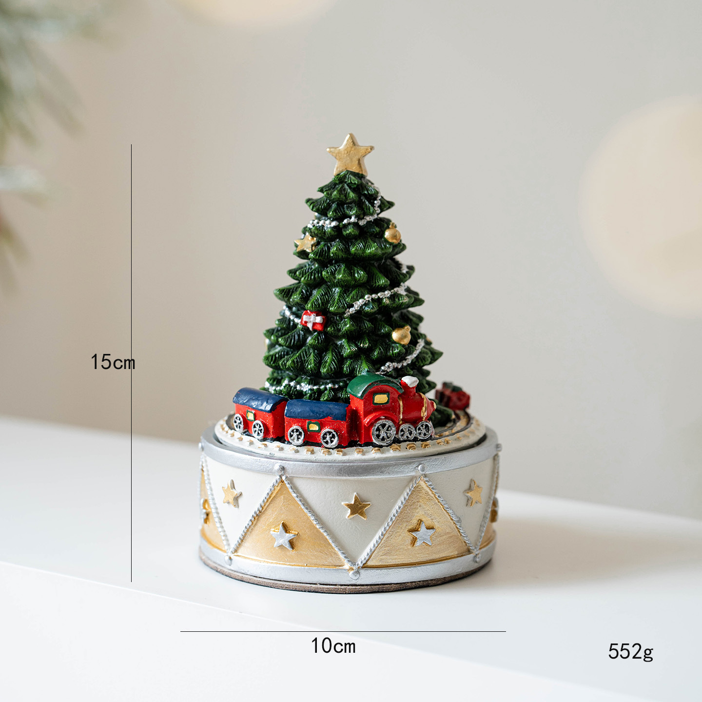 Tren Musical Giratorio para Árbol de Navidad