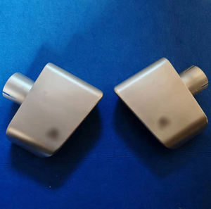 Punta de escape de pintura en aerosol <span class=keywords><strong>gris</strong></span> mate cuadrada con estilo AK para actualización de tubo de cola de silenciador de coche BMW - Product Image 5