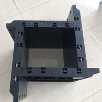 Système de coffrage en plastique à charnières, haute résistance, réutilisable, efficace, joints croisés pour la construction, garantie d'un an, Chine