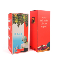 Caja de Cartón Corrugado Ecológica Personalizada con Laminado Mate, Impresión a Todo Color, Fondo con Cierre Automático para Vino