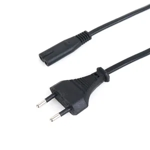 Euro 2 pin cable de alimentación IEC 60320 C7 conector (2.5A/250V)