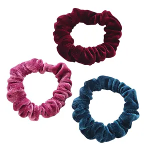 Nettes Haar zubehör Gummiband Kopfs eil Haar gummis für Kinder Pleuche Black Kids Elastic Hair Ties eine große Kopf bedeckung