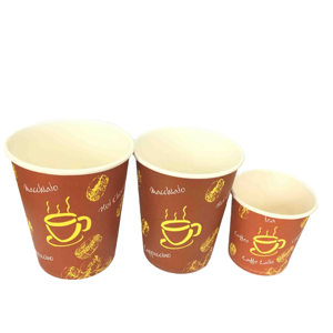 Vaso de Papel Desechable para Café con Recubrimiento de PE, de Pared Simple, 90 mm de Diámetro, para Bebidas Calientes, para Llevar, Uso Doméstico, con Logotipo Personalizado - Product Image 1