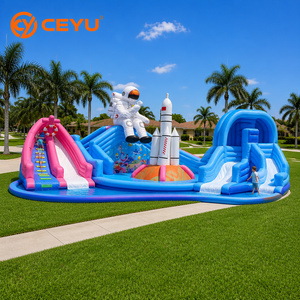 Parc <span class=keywords><strong>aquatique</strong></span> gonflable commercial Ceyu : Toboggan fusée astronaute, piscine et château gonflable pour enfants et adultes – Idéal pour les fêtes de <span class=keywords><strong>jardin</strong></span>, location et vente en gros - Product Image 1