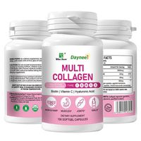 Complément multi-collagène N21 pour la santé des cheveux et des ongles, soutient la santé osseuse, éclaircit et blanchit la peau, en capsules molles