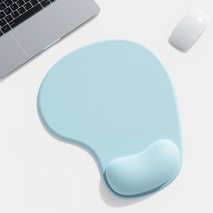 Factory Custom Cute Non Slip PU Base <b>Ergonomic</b> <b>Mouse</b> <b>Pad</b> with Silicone Wrist Rest Support for Office - Product Image 2