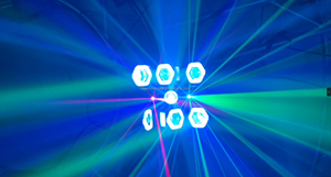 Bluemoon barato nuevo 120W móvil seis cabezas luz láser adecuada para discoteca boda evento Fiesta Club bar atmósfera Luz - Product Image 5