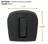 Nouveau Chevrolet Silverado GMC Sierra ébène Kits intérieurs en cuir Console centrale accoudoir couvercle couvercle assemblage accessoires 15217111