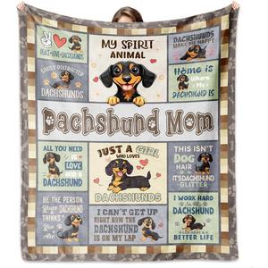 Beige Quilted Golden Retriever Mom Flannel <b>Blanket</b> Throw <b>Blanket</b> Nap <b>Blanket</b> Reversible Cozy <b>Warm</b> for Home Office Nap Wholesale - Product Image 5