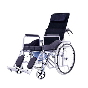 स्नान कमरे और कमोड मैनुअल तह विकलांगों के लिए मैनुअल व्हीलचेयर - Product Image 4