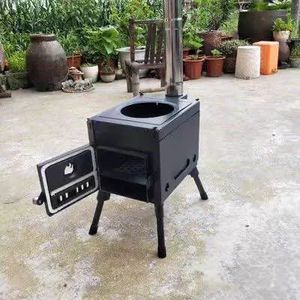 Nuevo producto, estufa portátil para <span class=keywords><strong>barbacoa</strong></span>, chimeneas de leña para tiendas de campaña con patas plegables - Product Image 1
