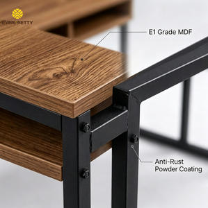 Set di Banchi e Sedie Ergonomici Doppi in Legno per Aule Scolastiche Moderne, Produzione OEM Everpretty - Product Image 2