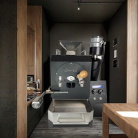 Torréfacteur de café automatique, mini-machine électrique de torréfaction d'échantillons de grains de café pour café et cuisine