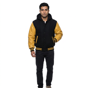 New Wholesale High Quality Men's Stylish Stand Collar Breathable Letterman Jacket Unique Design Super Quality OEM Service - Product Image 1