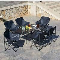 Mesa y Sillas Plegables Portátiles para Exteriores, Muebles de Camping para Patio, Jardín o Casa de Campo