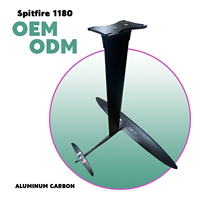 Kit hydrofoil léger en fibre de carbone AXIS Spitfire 1180 pour sessions d'apprentissage de la conduite en aval avec pompe à foil pour départ depuis le quai