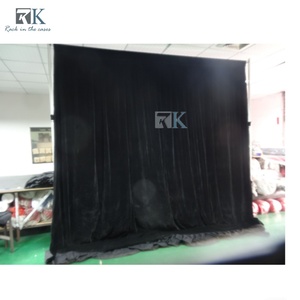 Black Curtain <b>with</b> <b>Stand</b> for Event <b>Backdrop</b> Drape Household trade show hotel - Product Image 4
