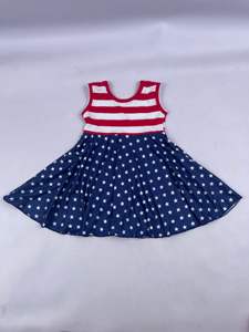 Vestido de Fiesta al por Mayor para Niñas, Bebés y Niños Pequeños, Vestido Tipo Camiseta sin Mangas con Estampado Floral - Product Image 2
