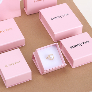 Nhà Máy Trực Tiếp Đầy Màu Sắc Ngọc Trai Màu Hồng Giấy Nam Châm Hiển Thị Hộp Đồ Trang Sức Cho Phụ Nữ Của Vòng Cổ Bông Tai Và Vòng Bao Bì - Product Image 2