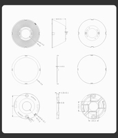 HONJU 75mm éclairage commercial COB LED réflecteurs motif asphérique optique plastique LED lentilles réflecteurs