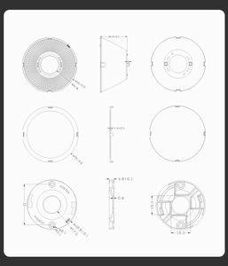 HONJU 75mm Iluminación comercial COB <span class=keywords><strong>LED</strong></span> reflectores patrón asférico óptica plástico <span class=keywords><strong>LED</strong></span> lentes reflectores - Product Image 5