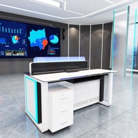 Console de surveillance de la sécurité LED moderne personnalisée en usine Bureau de centre de commande intelligent