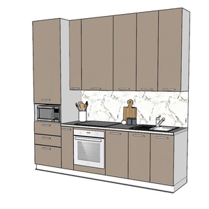 Armoires de cuisine intelligentes intérieures Design Villa Armoires de cuisine standard américaines Armoire murale - Product Image 2