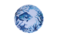 Vaisselle en mélamine à surface texturée, motif vie marine, compatible lave-vaisselle, idéale pour les fêtes, mariages en bord de mer, dîners en famille, événements au bord de la piscine