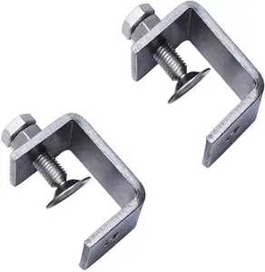 Tiger C-Clamps Clip de câble en acier robuste Ouvertures à mâchoires larges pour bois et acier Pince à bois en acier inoxydable