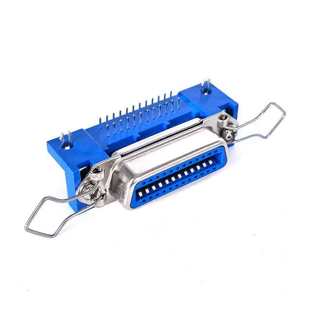 2.16mm Pitch Industrial-grade Standard Interface 90 VGA 57 Series 24Pin Female Right Angle Printer Connector Lock