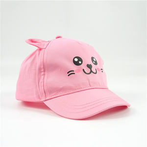 Neugeborenes Baby Mädchen entzückender Katzenohr-Sonnenhut niedliche umweltfreundliche Baumwolle Poplin-druck Outdoor-Mütze - Product Image 5