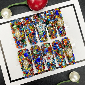 <span class=keywords><strong>Kit</strong></span> de 10 <span class=keywords><strong>faux</strong></span> <span class=keywords><strong>ongles</strong></span> réutilisables à presser, motifs stiletto et cercueil, design salon, peinture <span class=keywords><strong>gel</strong></span> à la main, <span class=keywords><strong>faux</strong></span> <span class=keywords><strong>ongles</strong></span> à presser manuels - Product Image 4