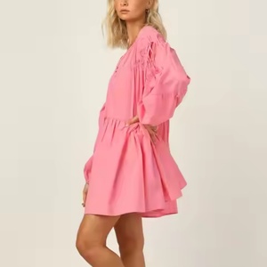 Nouvelles robes d'automne pour femmes, robes décontractées amples et modestes, robes de travail pour femmes, robe en lin de haute qualité à manches longues - Product Image 3