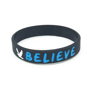 Giá Rẻ Tùy Chỉnh Silicone Vòng Đeo Tay Làm Của Riêng Bạn Cao Su Dây Đeo Cổ Tay Với Tin Nhắn Hoặc Logo Chất Lượng Cao Cá Nhân Ban Nhạc Cổ Tay - Product Image 2