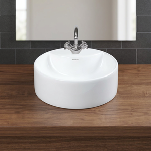 Lavabo de salle de bain moderne en céramique ivoire, petit, carré ou rectangulaire, à poser, en porcelaine, pour hôpital - Product Image 3