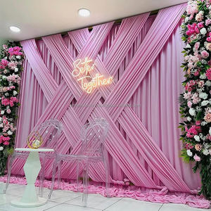 Customized Pink Velvet Curtain Backdrop Fabric Drapery Curtain Velvet Backdrop Drape for Photo Booth Wedding Party - Product Image 1