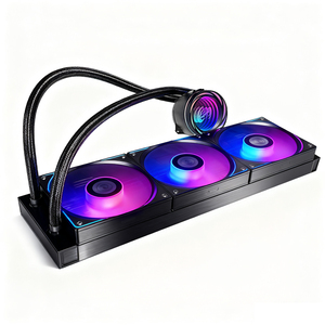 ซูมอนด์ 360 มม. ชุดระบายความร้อนซีพียูแบบรวมทุกอย่างในหนึ่งเดียว พัดลม RGB LED ควบคุมความเร็ว PWM ระบายความร้อนได้อย่างมีประสิทธิภาพ แผงระบายความร้อนทองแดงสำหรับโปรเซสเซอร์ - Product Image 1