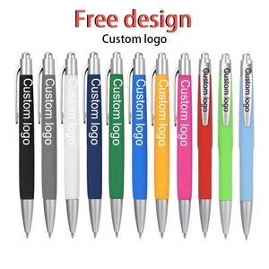 Branded Plastic Ballpoint Business Office <b>Cheap</b> for Promotion Giveaway <b>Gift</b> Personalized Pen With Custom Logo - Product Image 2