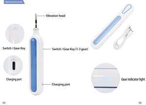 Au-027 cầm tay trên khuôn mặt mắt Thiết bị massage tần số cao rung vẻ đẹp thiết bị vẻ đẹp thiết bị - Product Image 6