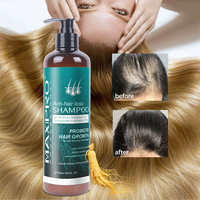 Shampooing Gel Bio Maxipro au Ginseng Chinois Anti-Chute Anti-Pelliculaire Nourrissant Lissant Épaississant 2-en-1 aux Fleurs